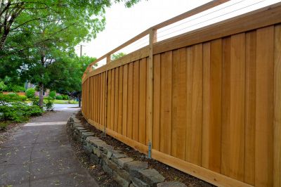 Completed Wood Fence